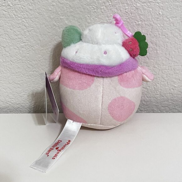 #Plush Goals By Cuddle Barn Strawberry Mooshake Cow Clip Mini Series 4.5" NWT - Picture 4 of 10